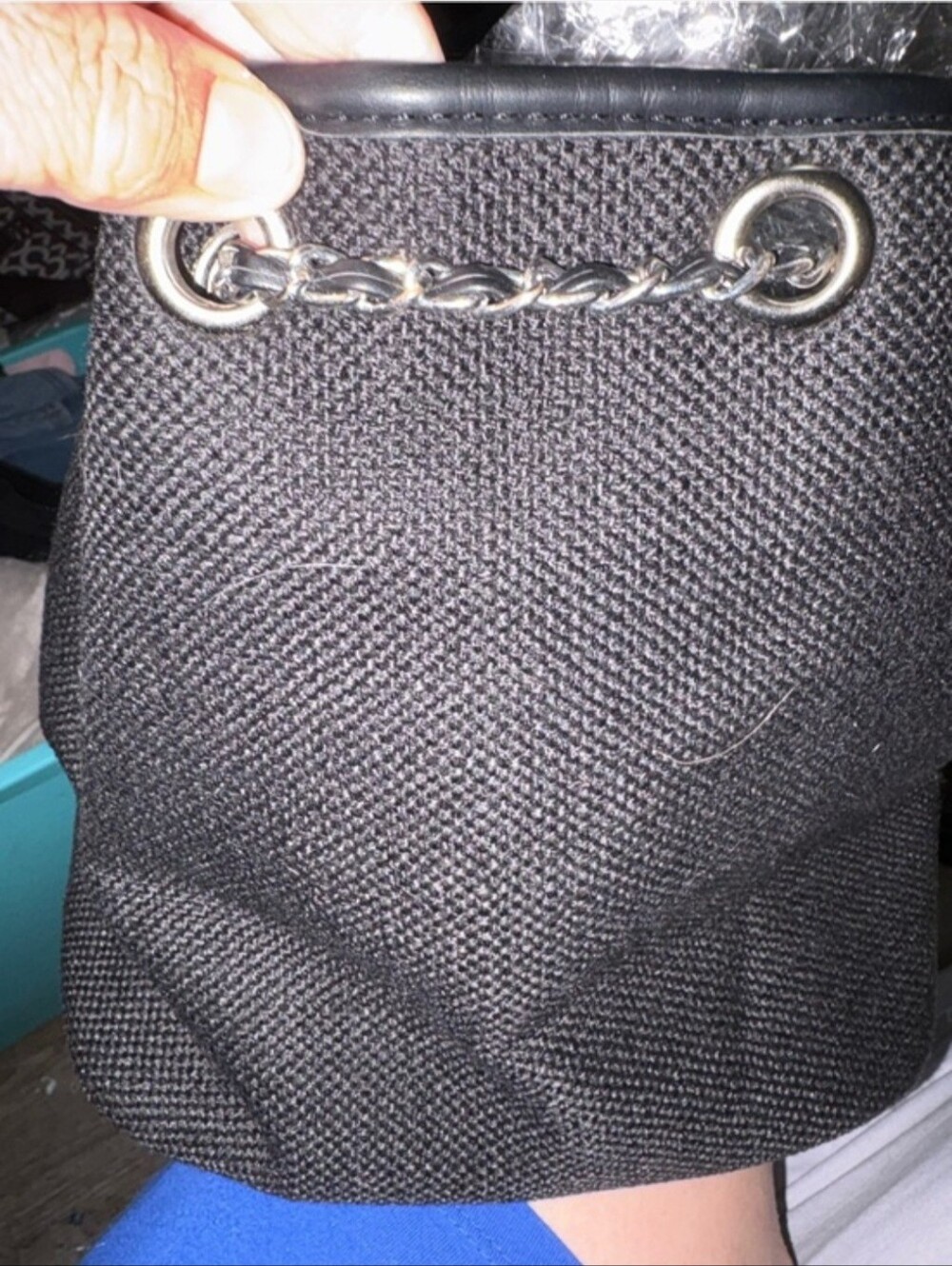 Canvas Crossbody Bucket Bag - Picture 5 of 12